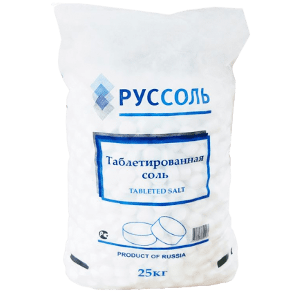 Соль таблетированная РУССОЛЬ - 25 кг